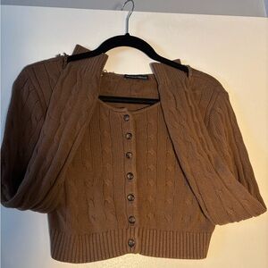 Brown Brandy Melville Knit Sweater